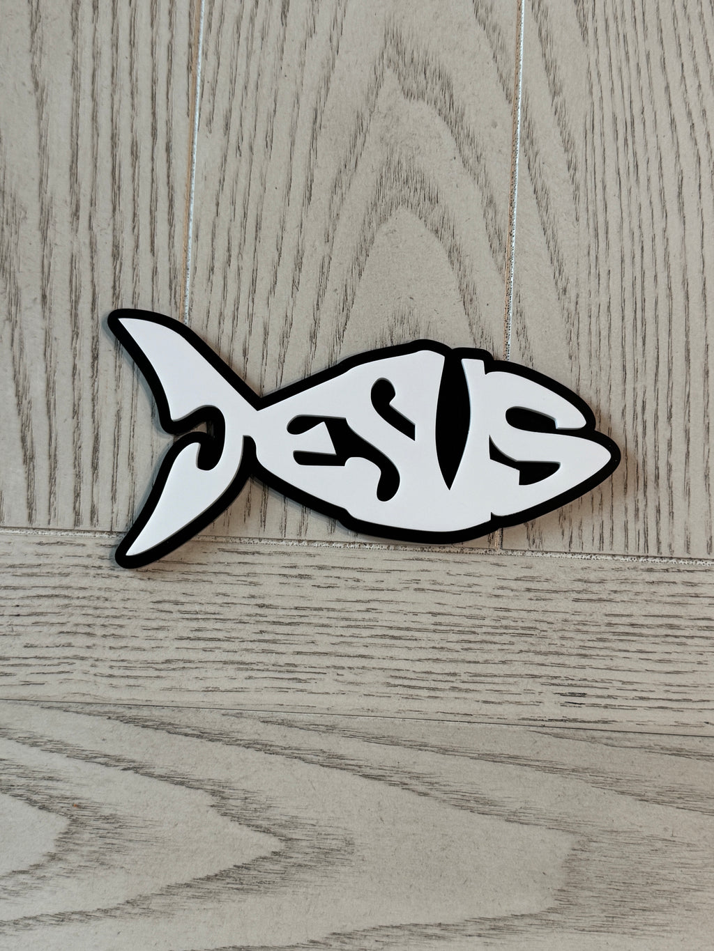 Jesus acrylic fish art
