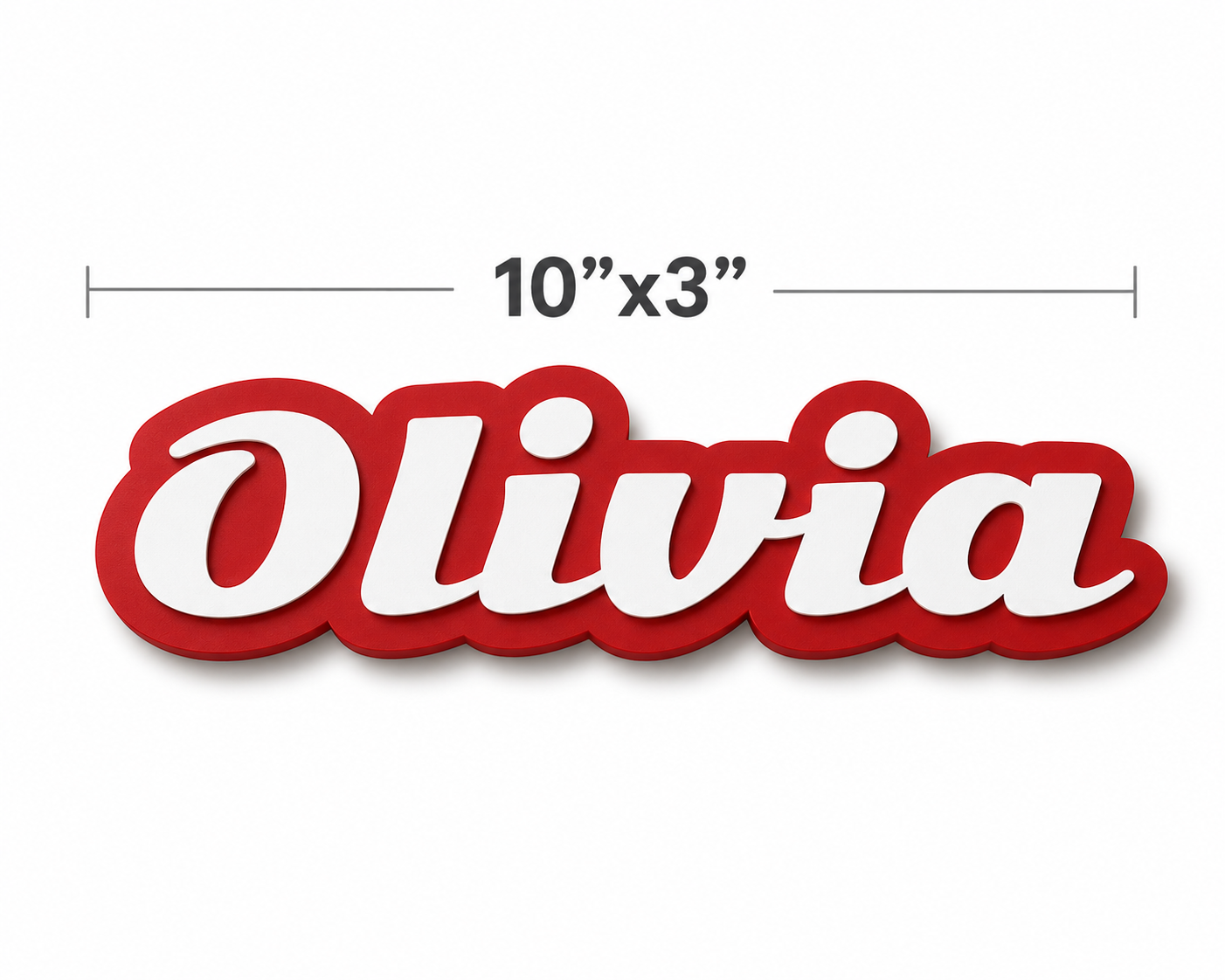 Custom name/word plaque