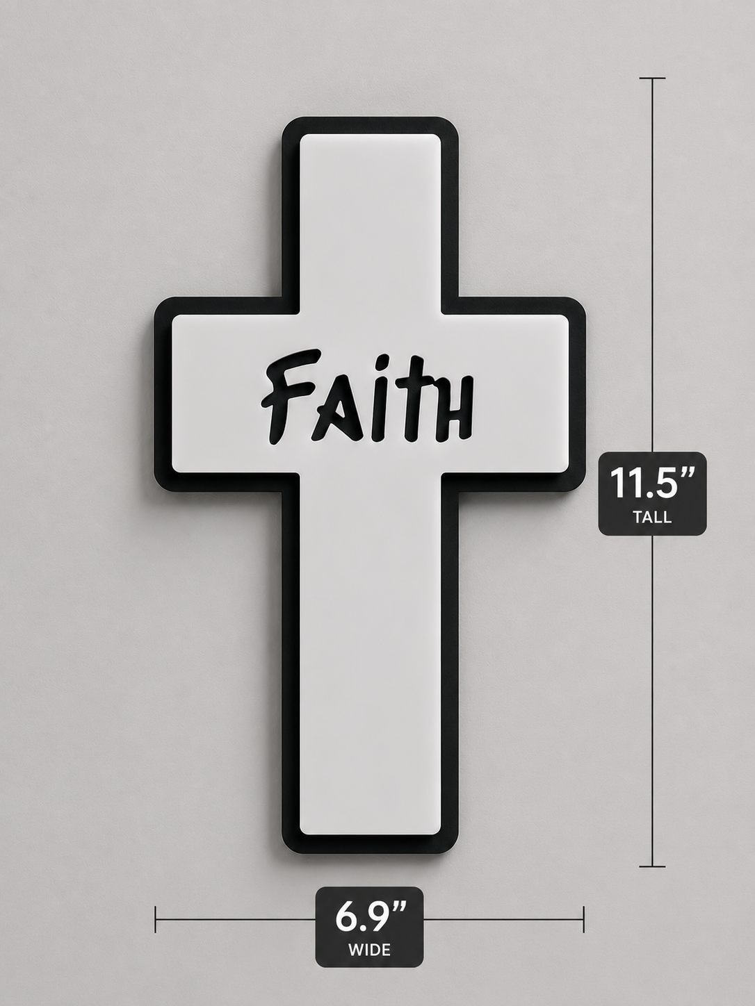 Customized Christian Mirror Cross