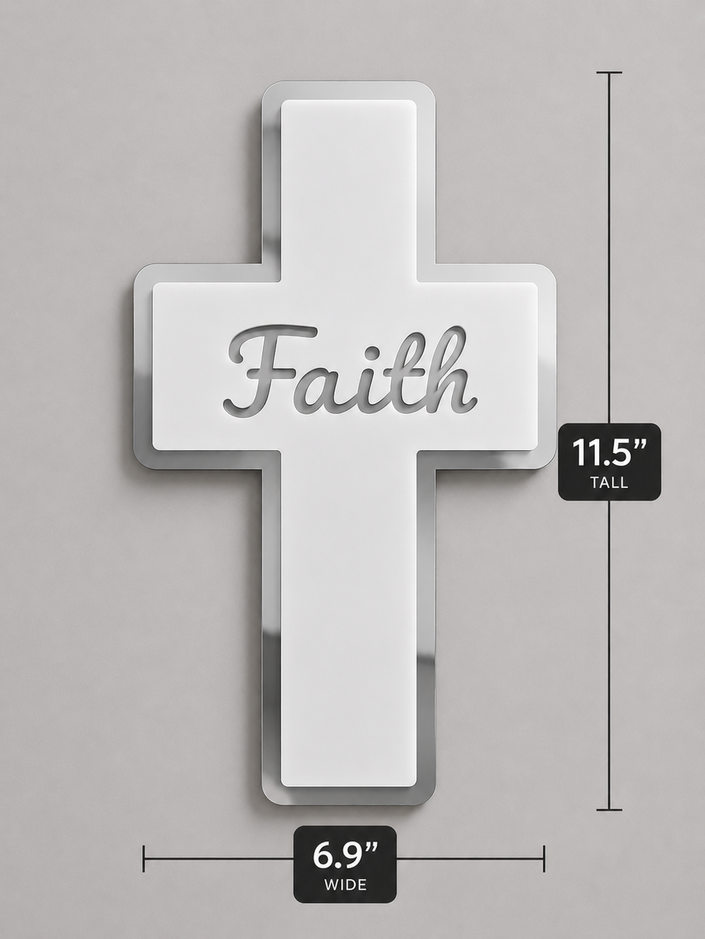 Customized Christian Mirror Cross