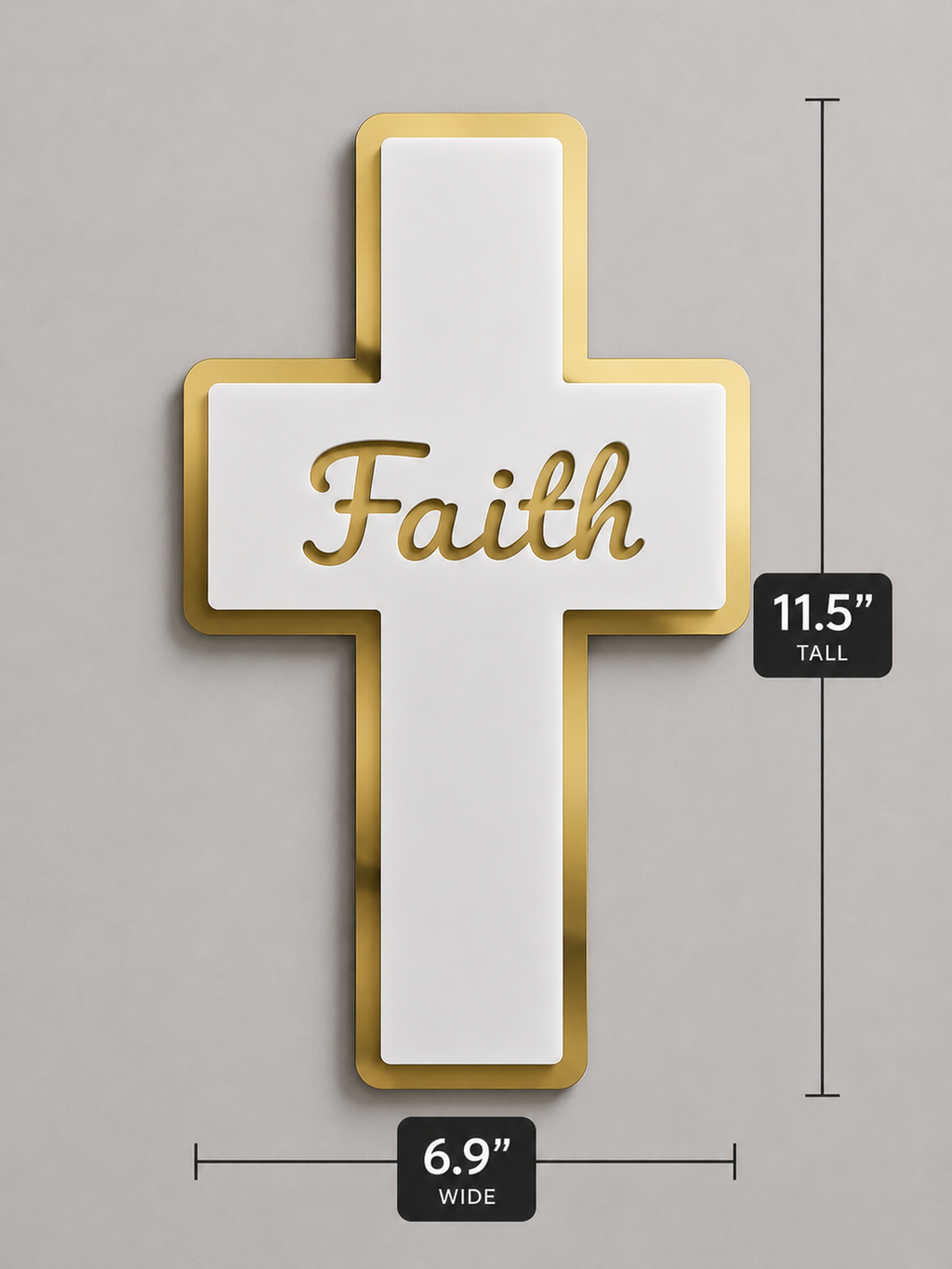 Customized Christian Mirror Cross
