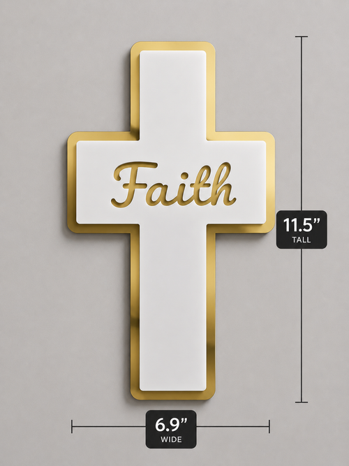 Customized Christian Mirror Cross