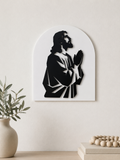 Jesus Silhoutte layered acrylic art