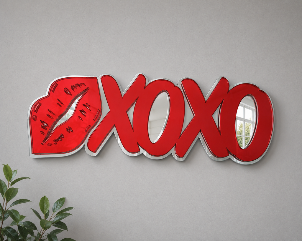 XOXO lips acrylic mirror